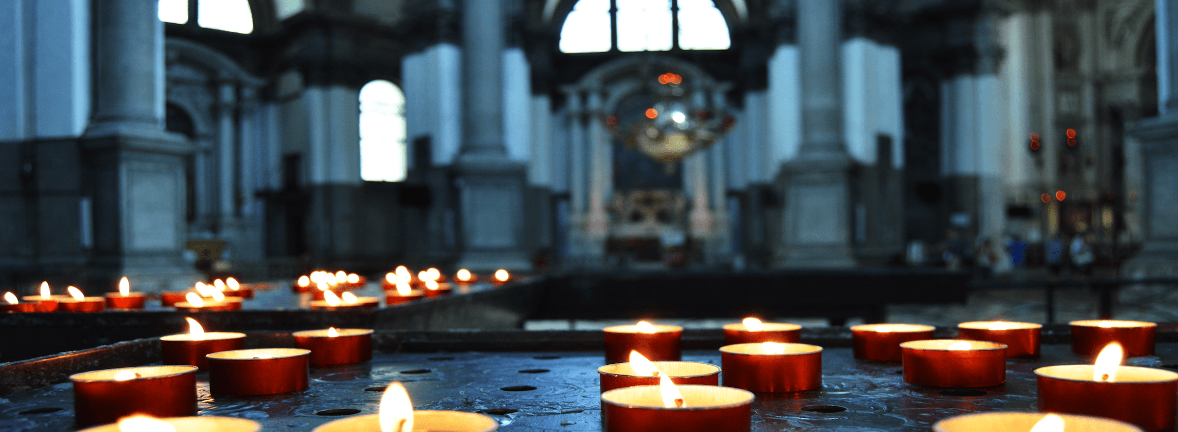 Candles in a church